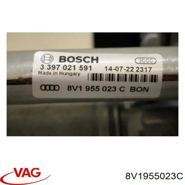 Купити Трапеція двірників Audi A3  8VS, 8VM