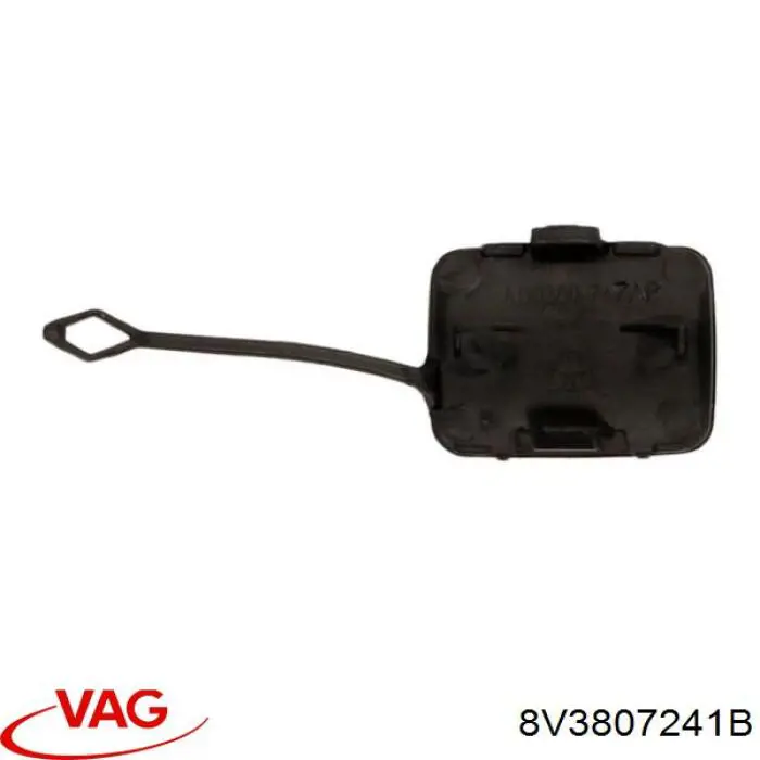 Заглушка бампера буксирувального гака, задня VAG 8V3807241B ціна, від 5.93 USD