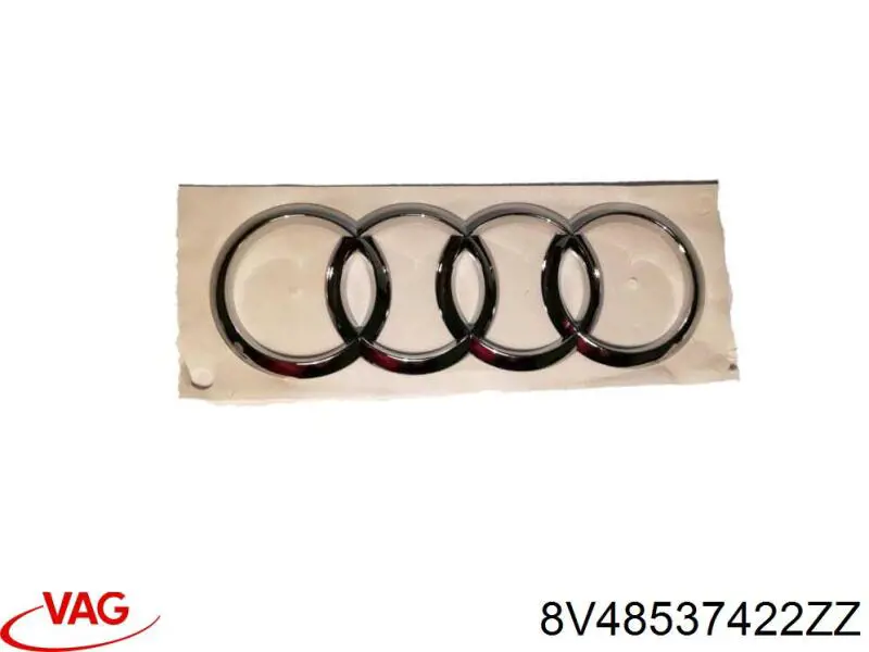 8V48537422ZZ VAG Емблема кришки багажника, фірмовий значок