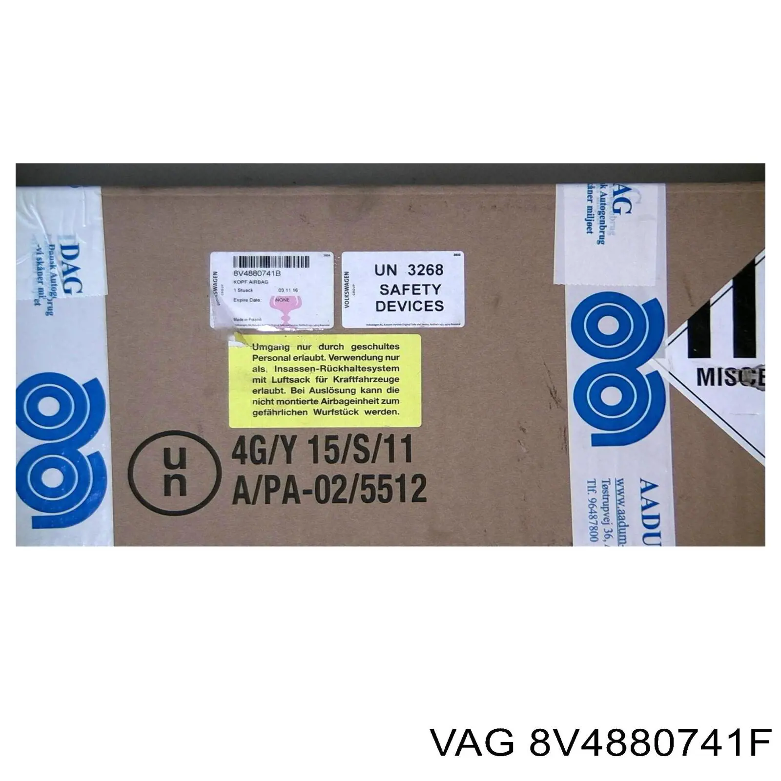 8V4880741F VAG Подушка безпеки, збоку ейрбегів