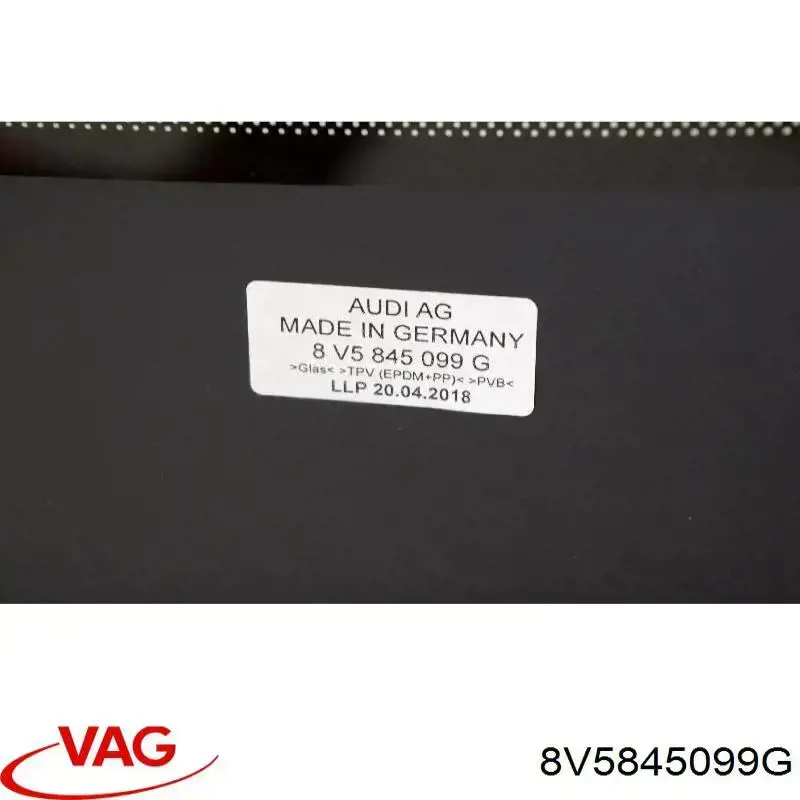 Скло лобове 8V5845099G VAG