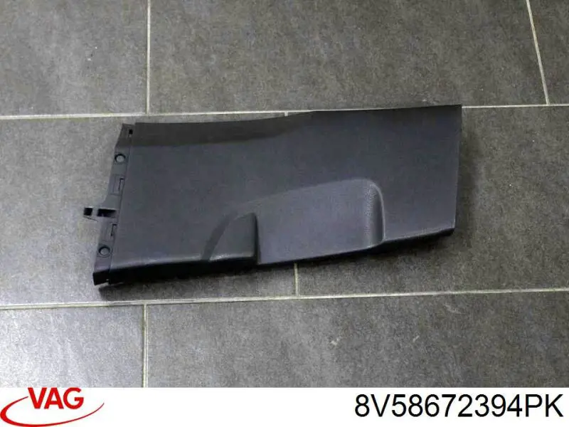 Купити 8V58672394PK VAG Обшивка стійки кузова внутрішньої, середня нижня ліва