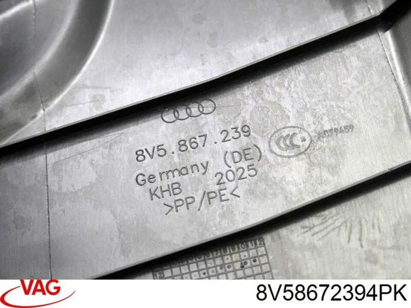 8V58672394PK VAG Обшивка стійки кузова внутрішньої, середня нижня ліва