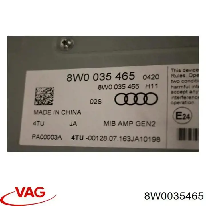  8W0035465 VAG