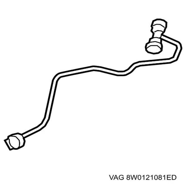 Купити 8W0121081ED VAG Шланг розширювального бачка, верхній