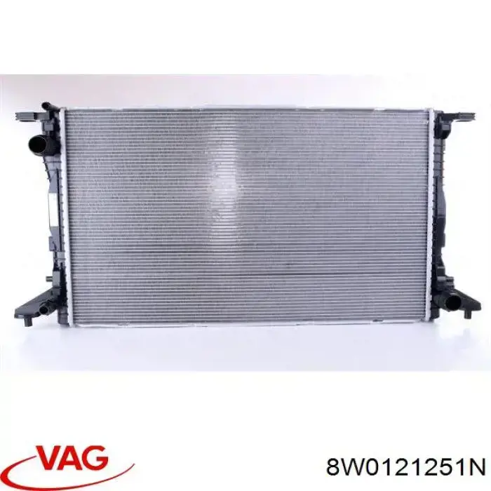 8W0121251N VAG радіатор охолодження двигуна