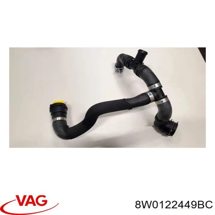 Шланг/патрубок радіатора охолодження, верхній VAG 8W0122449BC ціна, від 12.70 USD