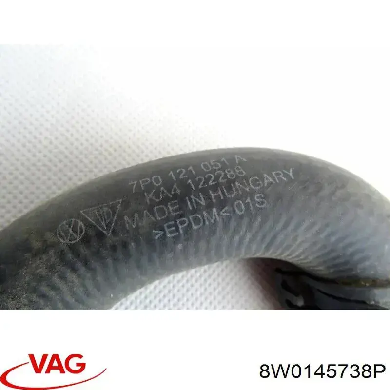 Шланг/патрубок интеркуллера 8W0145738P VAG