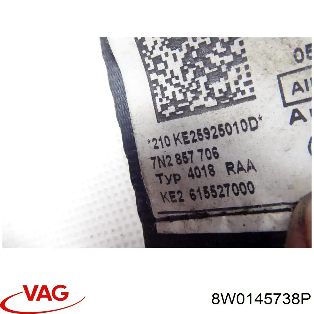 Шланг/патрубок інтеркуллера VAG 8W0145738P