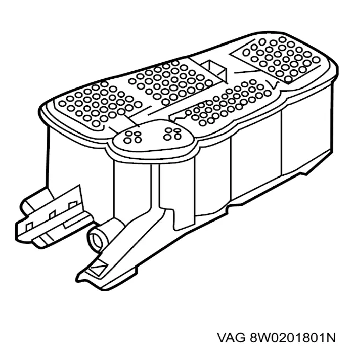 Адсорбер парів палива VAG 8W0201801N ціна, від 64.90 USD
