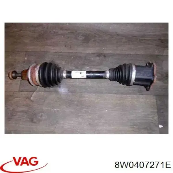 Купити 8W0407271E VAG Вісь передня в зборі