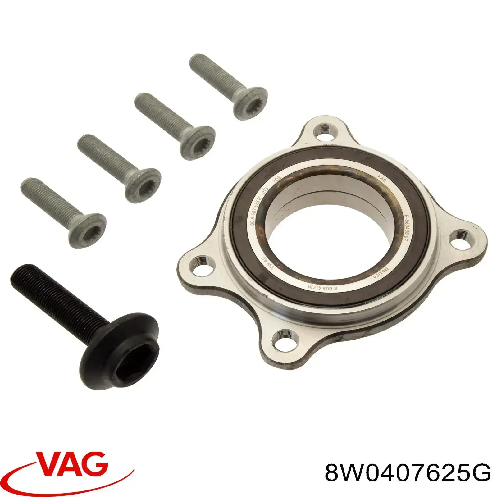 Комплект підшипник маточини передньої VAG 8W0407625G ціна, від 50.68 USD