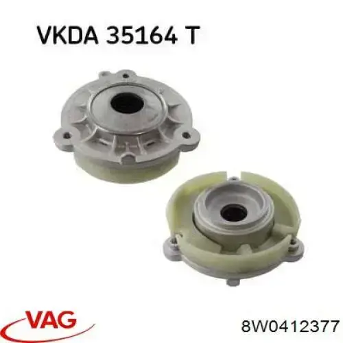 8W0412377 VAG опора амортизатора переднього