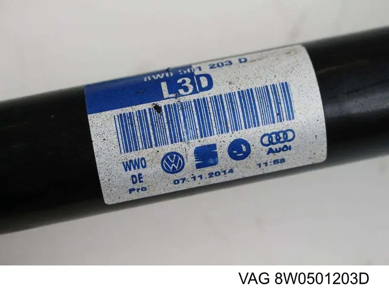8W0501203D VAG Привід задній