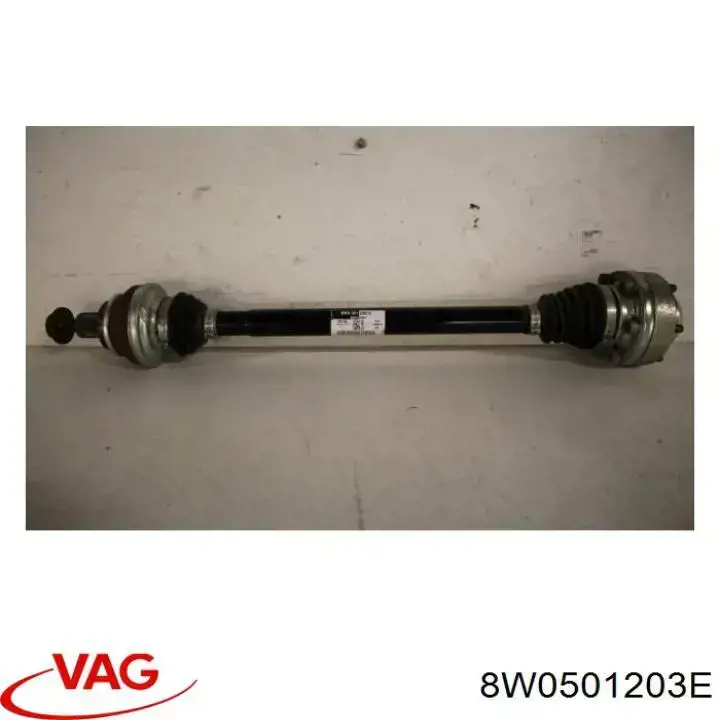 Купити 8W0501203E VAG Піввісь задня, ліва