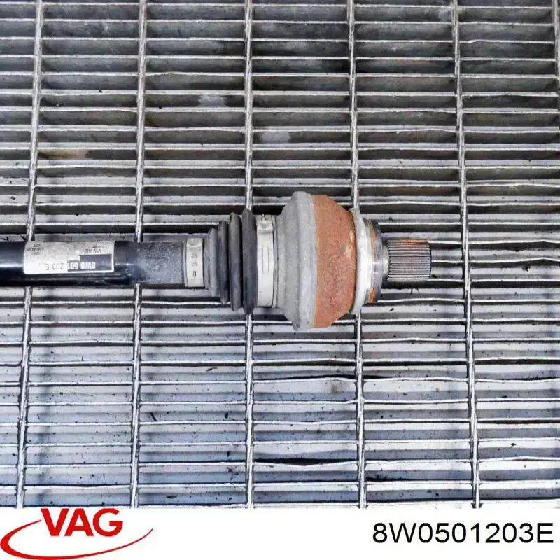 Піввісь задня, ліва 8W0501203E VAG