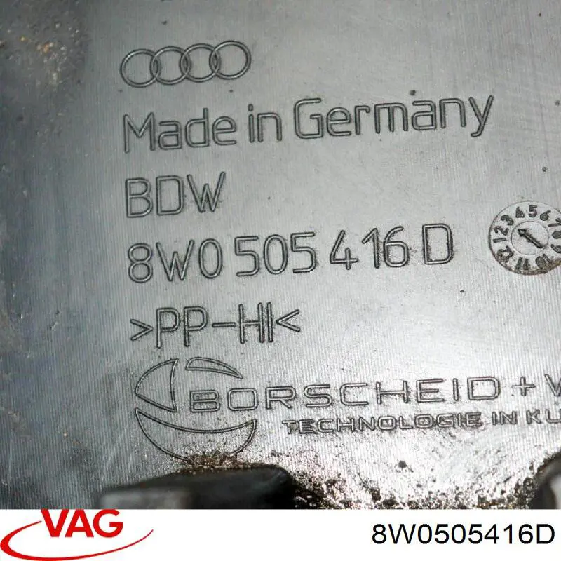 Захист заднього нижнього важеля 8W0505416D VAG