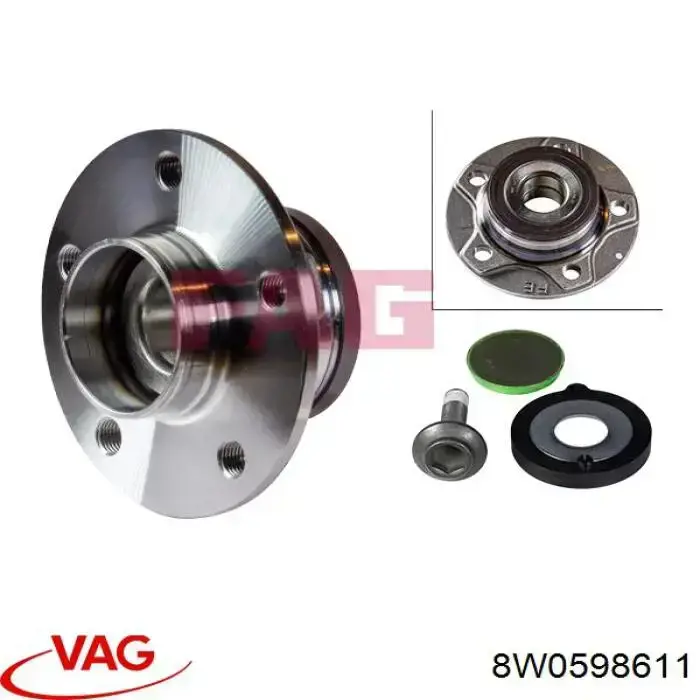 Купити 8W0598611 VAG Підшипник ступиці колеса