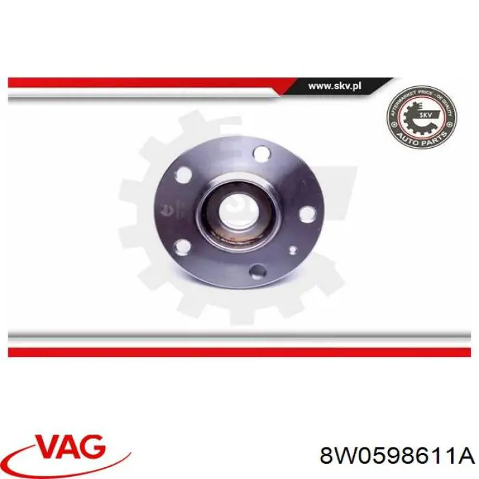 Маточини задніх коліс VAG 8W0598611A ціна, від 34.81 USD