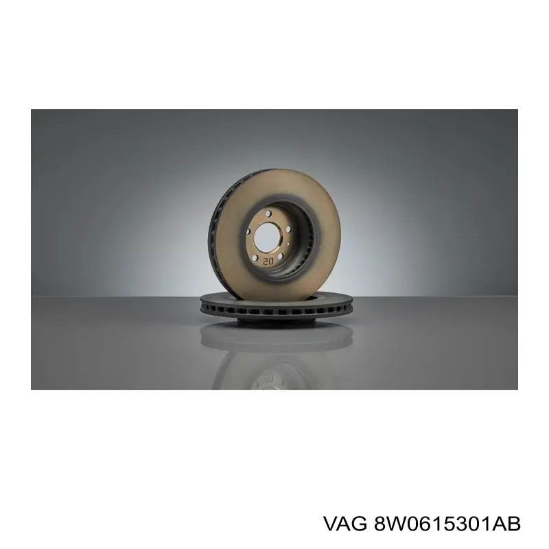 Диск переднього гальма VAG 8W0615301AB ціна, від 50.68 USD