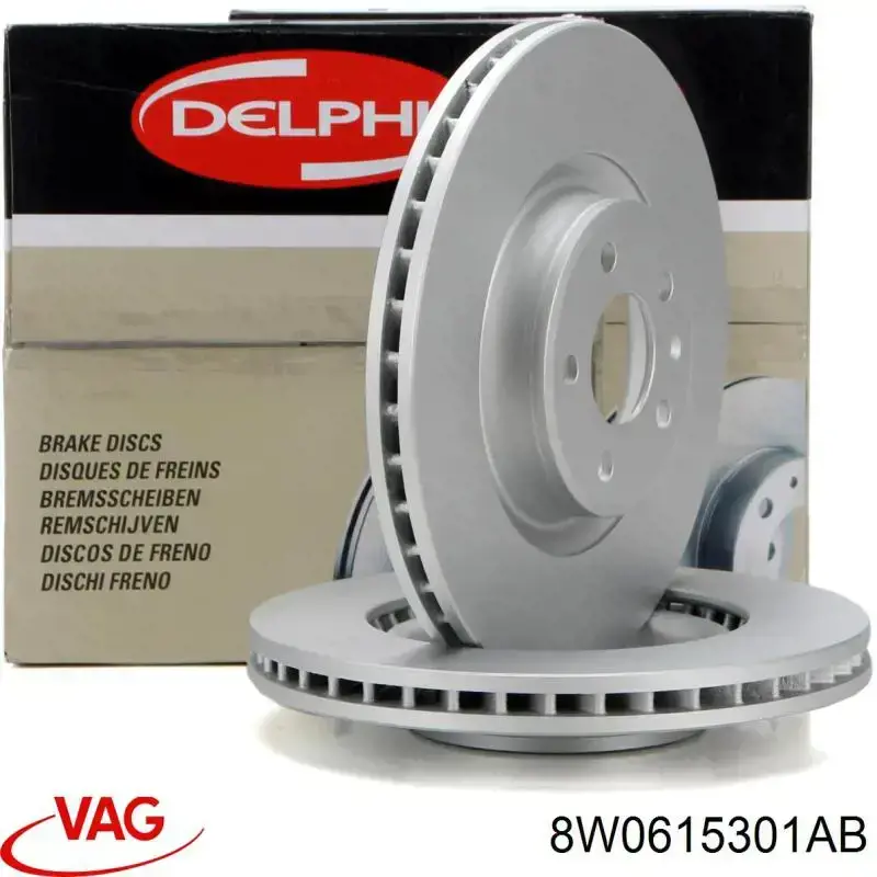 Диск гальмівний передній VAG 8W0615301AB