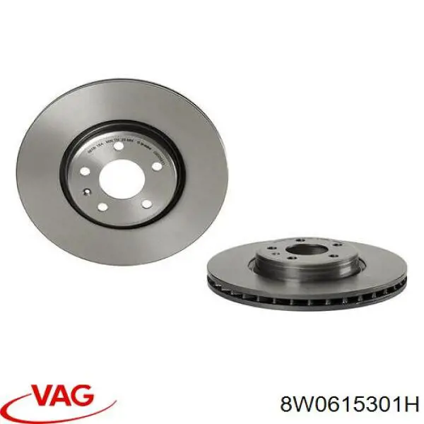 Диск переднього гальма VAG 8W0615301H ціна, від 103.11 USD