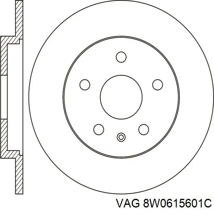 Задні дискові гальма VAG 8W0615601C ціна, від 12.70 USD