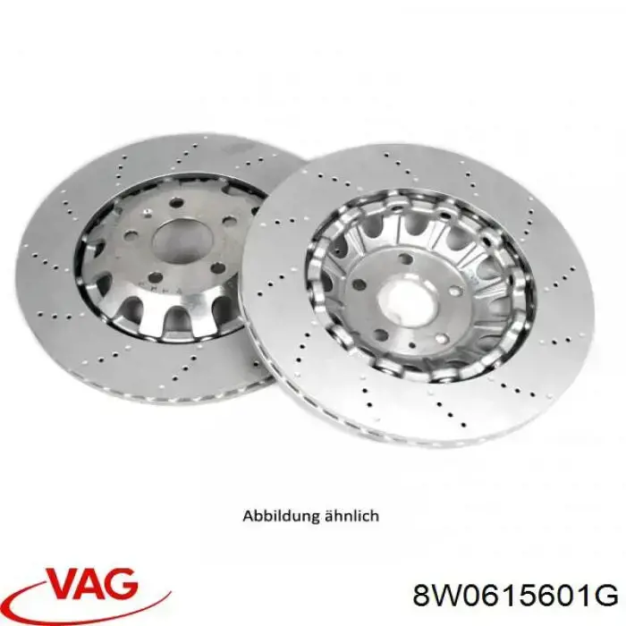 Купити 8W0615601G VAG Диск заднього гальма