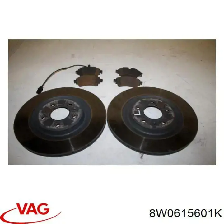 Задні дискові гальма VAG 8W0615601K ціна, від 12.67 USD