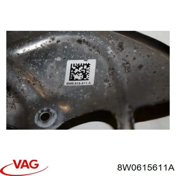8W0615611E VAG Захист гальмівного диска заднього, лівого