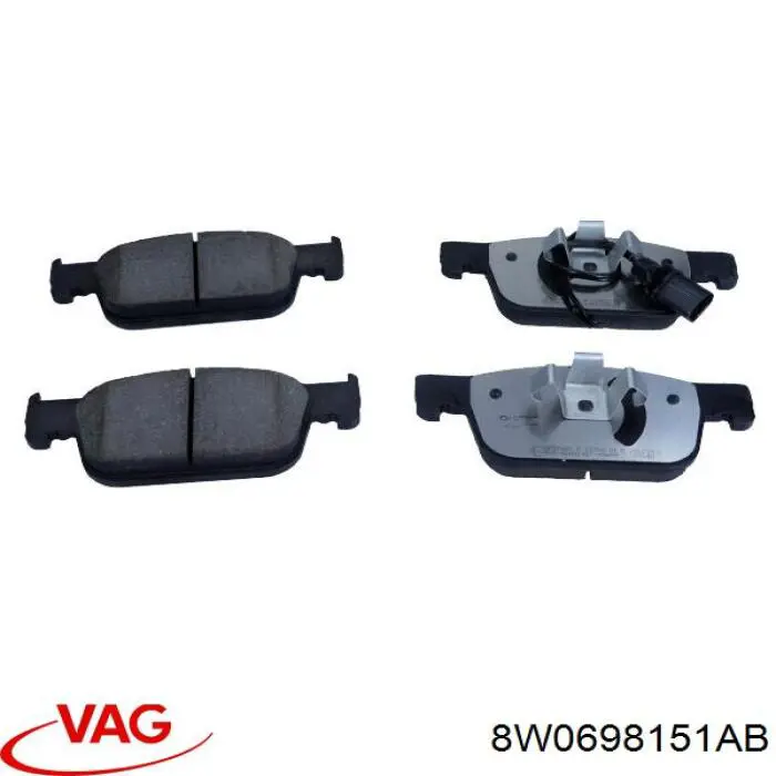 Передні тормозні колодки 8W0698151AB VAG
