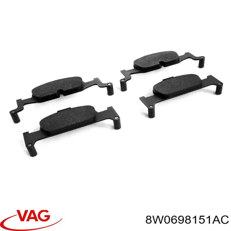 Купити 8W0698151AC VAG Колодки гальмівні передні, дискові