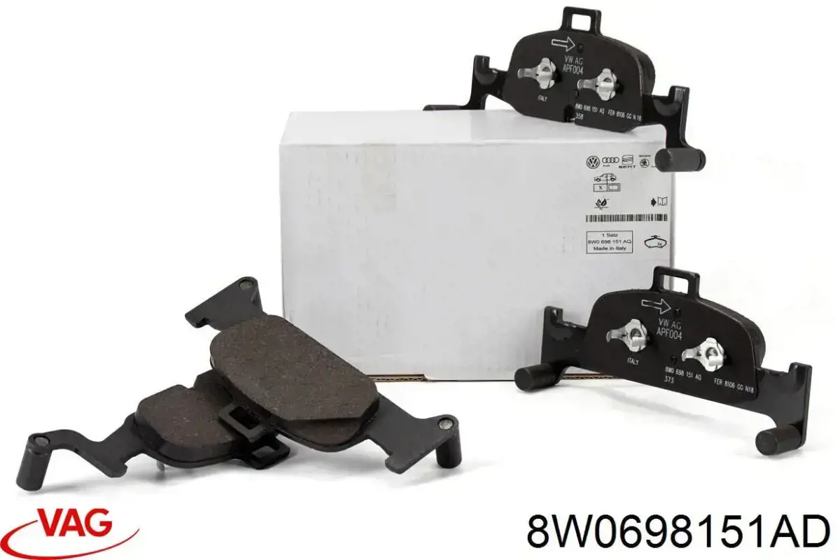 Гальмівні колодки VAG 8W0698151AD ціна, від 61.04 USD