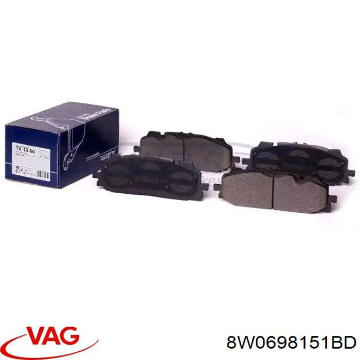 Тормозні колодки VAG 8W0698151BD