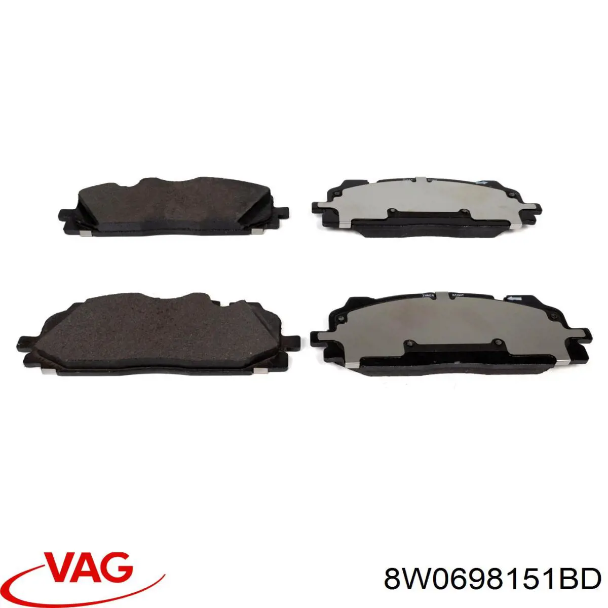 8W0698151BD VAG Передні гальмівні колодки