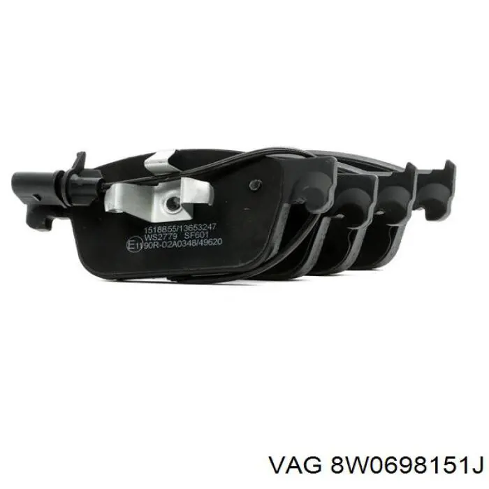 Передні тормозні колодки 8W0698151J VAG