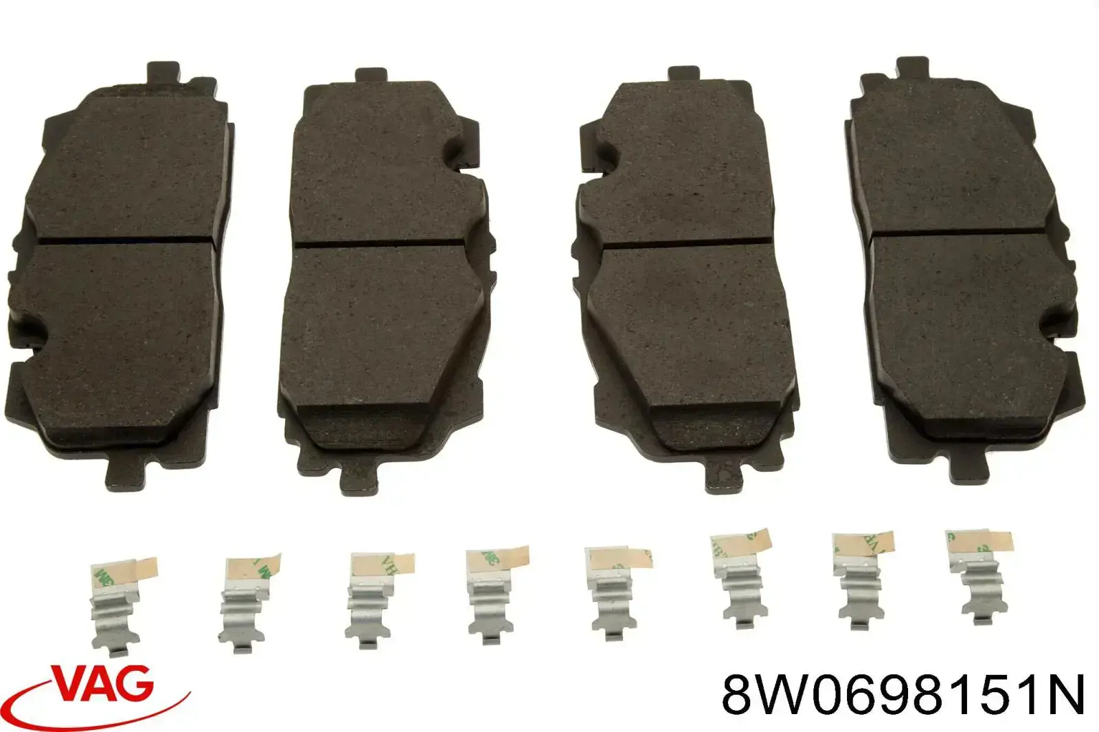 8W0698151N VAG Передні гальмівні колодки