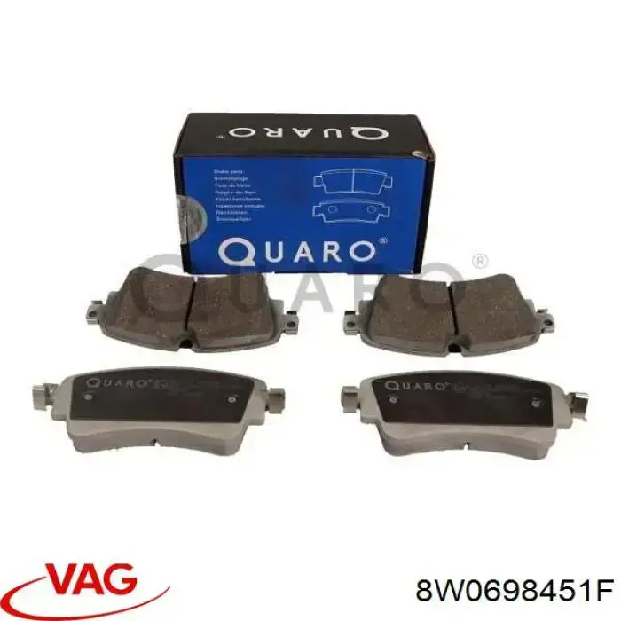 Задні гальмівні колодки 8W0698451F VAG