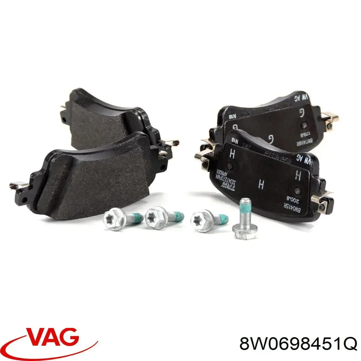Купити 8W0698451Q VAG Задні колодки