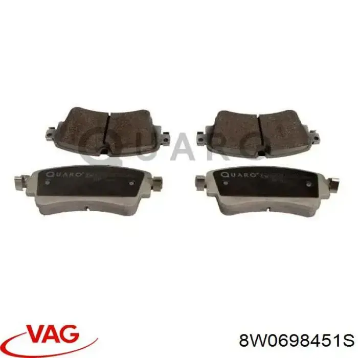 Задні гальмівні колодки 8W0698451S VAG