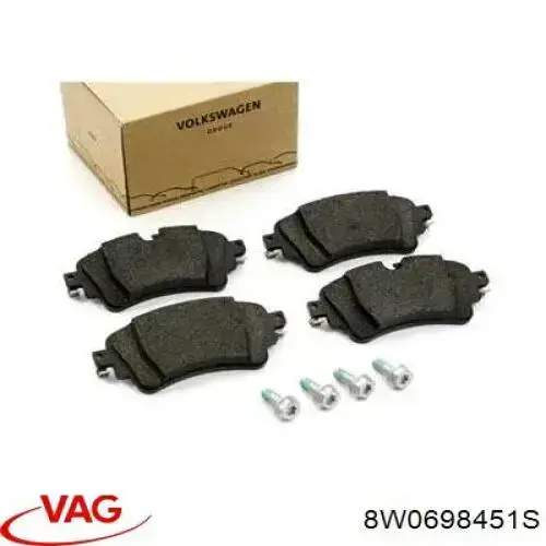 Колодки гальмові задні, дискові 8W0698451S VAG