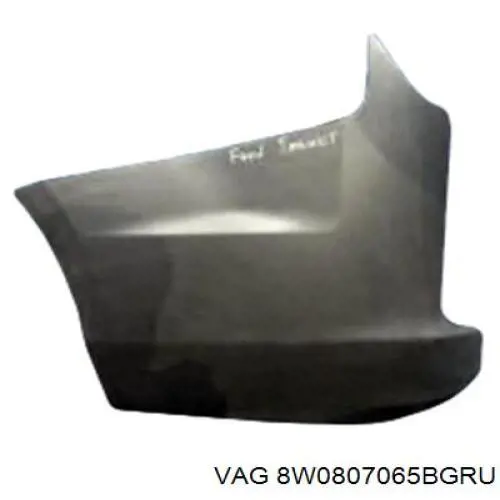 8W0807065B VAG Бампер передній в зборі