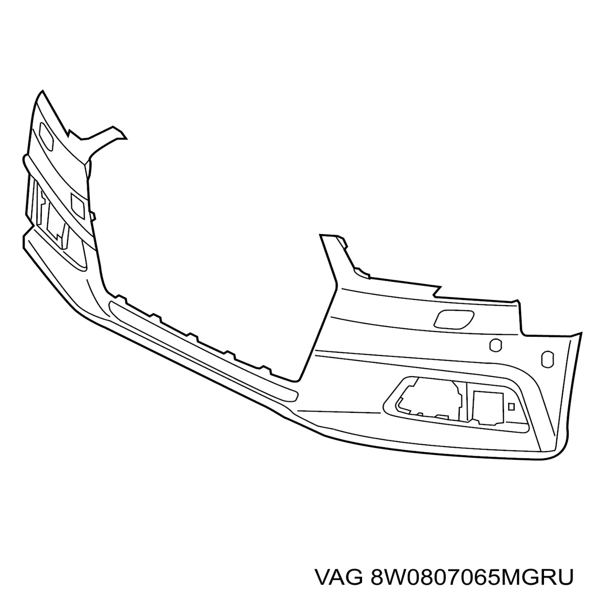 Бампер на авто VAG 8W0807065MGRU ціна, від 126.83 USD