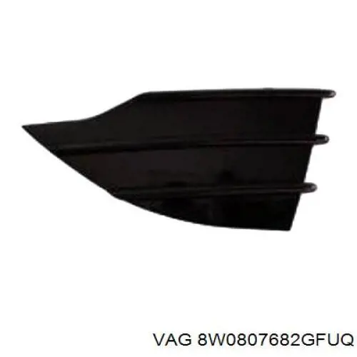 Решітка переднього бампера, права 8W0807682GFUQ VAG