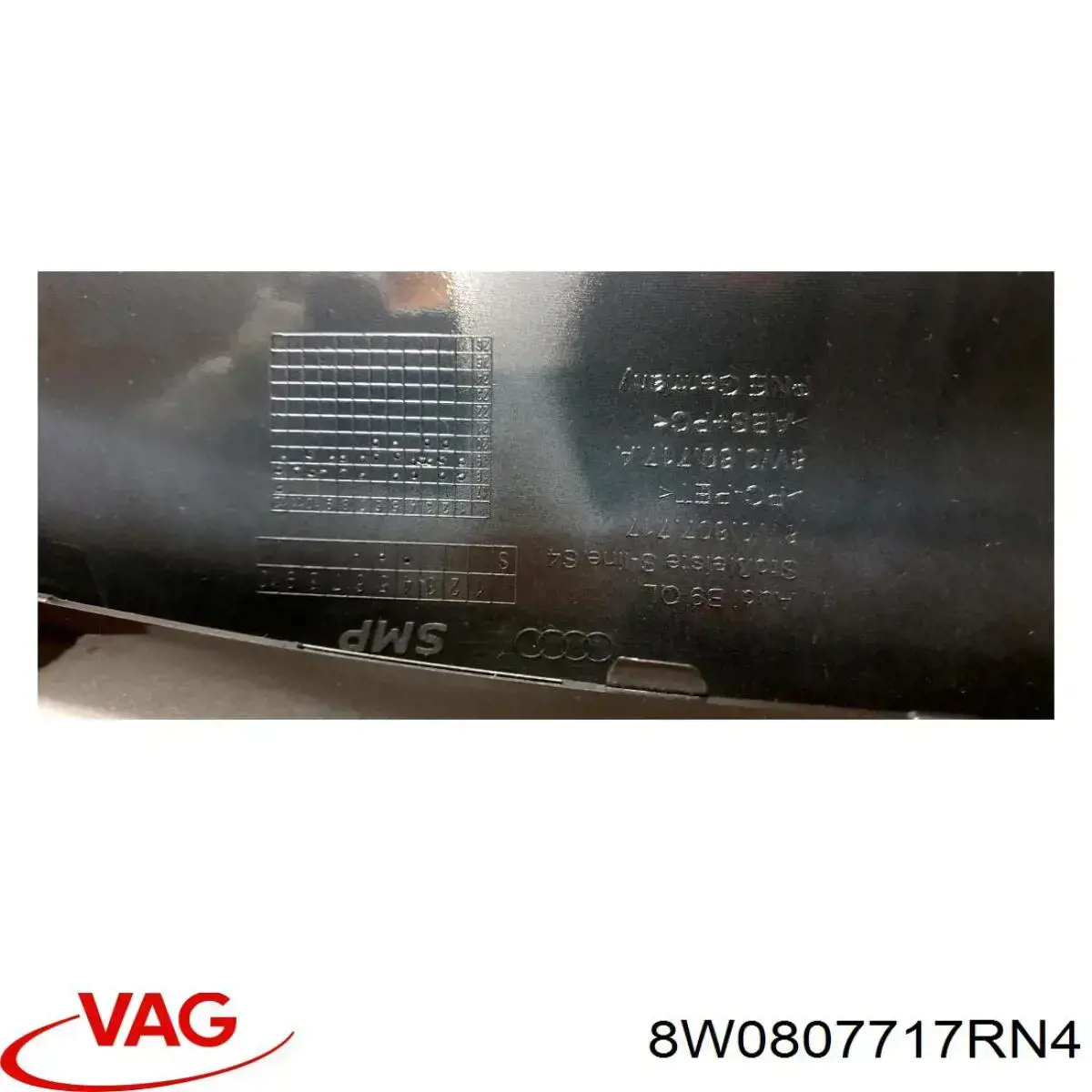 8W0807717RN4 VAG Спідниця заднього бампера