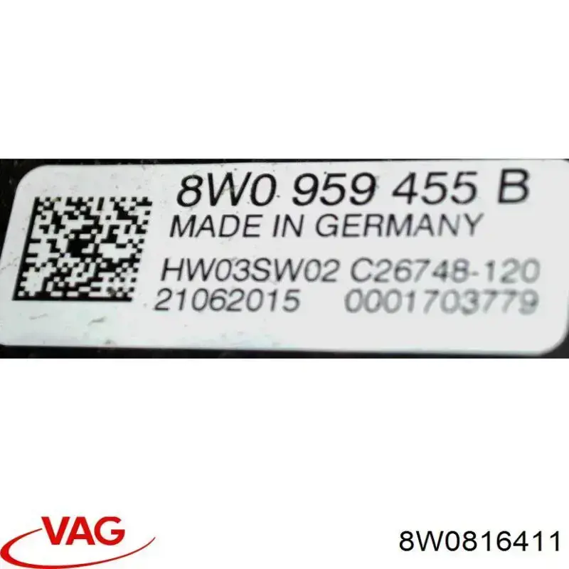 8W0816411L Market (OEM) радіатор кондиціонера