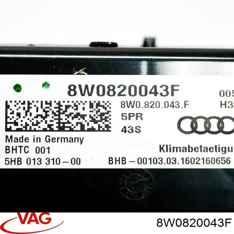 Купити 8W0820043F5PR VAG Блок управління пічкою