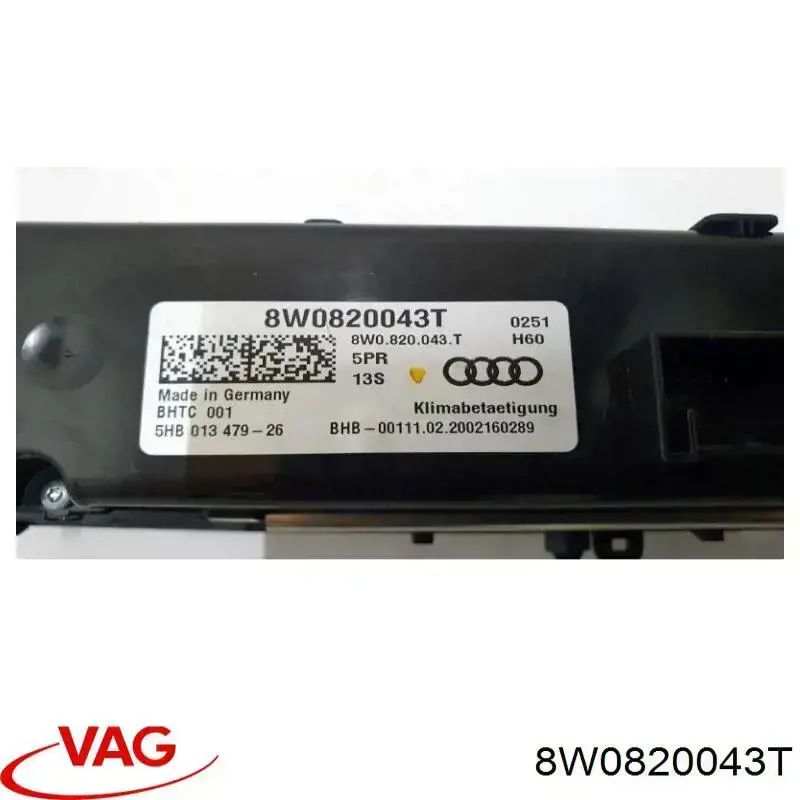 Купити 8W0820043T VAG Блок управління пічкою
