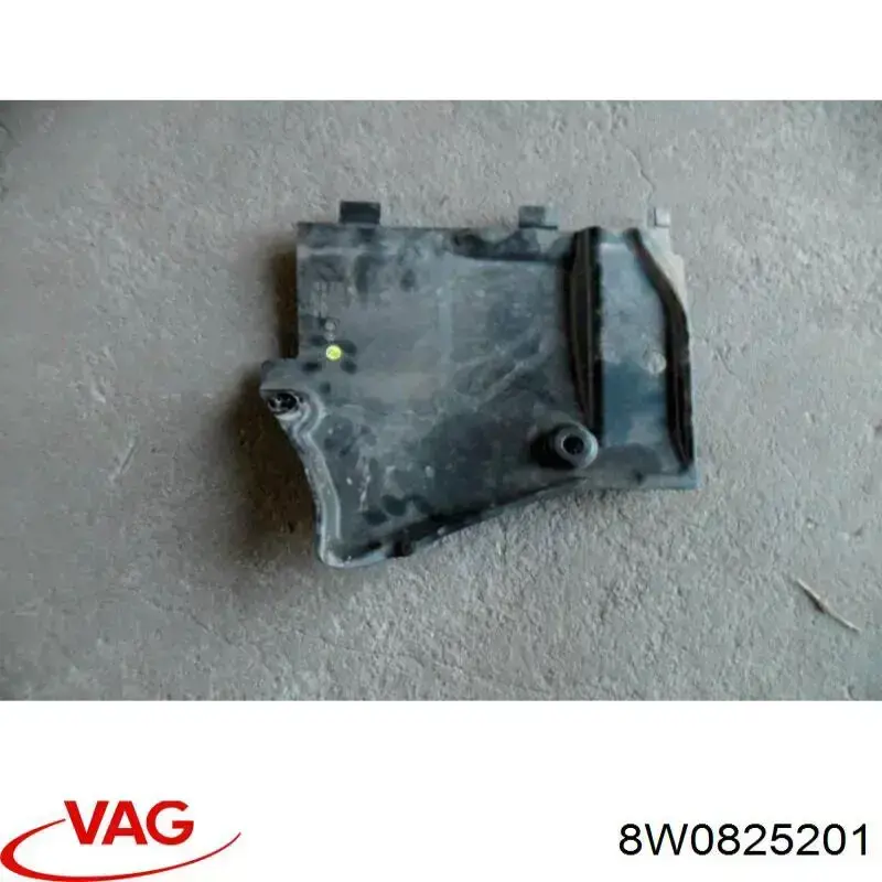 Захист днища передній лівий 8W0825201 VAG