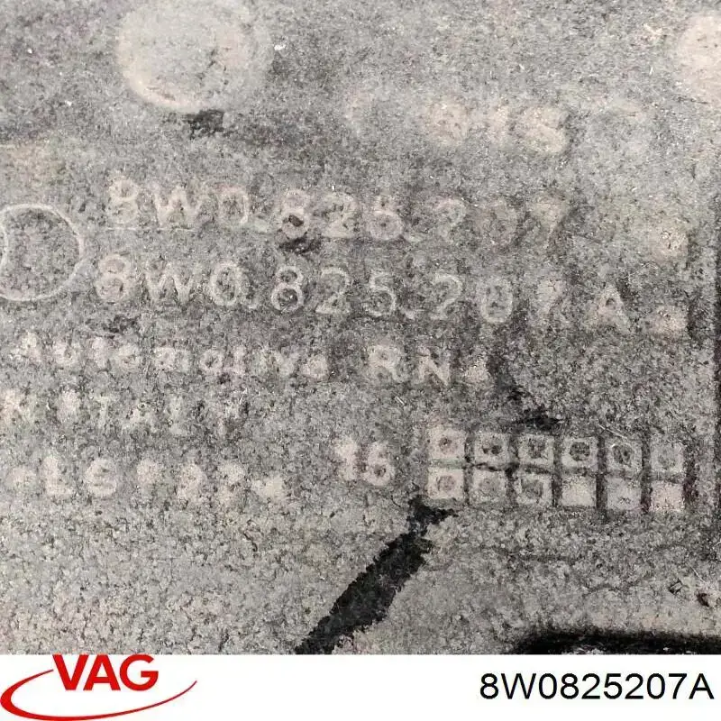 Захист днища, лівий VAG 8W0825207A